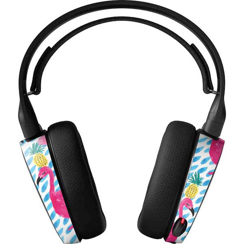 Bouffants and Broken Hearts Party Flamingos SteelSeries Arctis 3 Skin